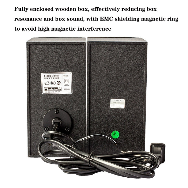 Edifier R18T Notebook Desktop Computer Mini Speaker Small Subwoofer, US Plug, R18T — view 6
