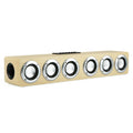 M1 Bluetooth Speaker Alarm Clock Wooden Wireless Desktop Loudspeaker