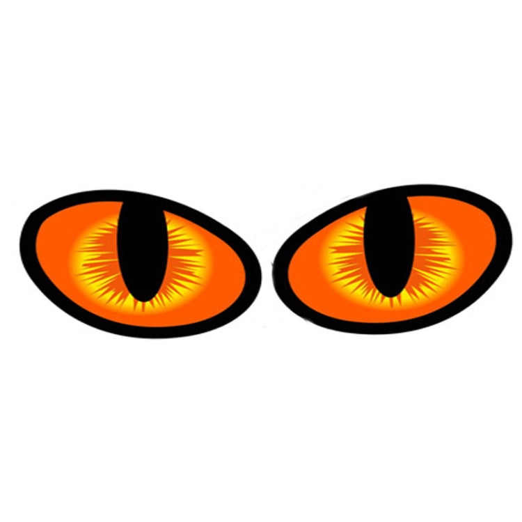 1pc Car Reflective Car Sticker Rearview Mirror Eye Funny Sticker 3D Scratch Blocking Body Sticker Decorative Sticker — Green