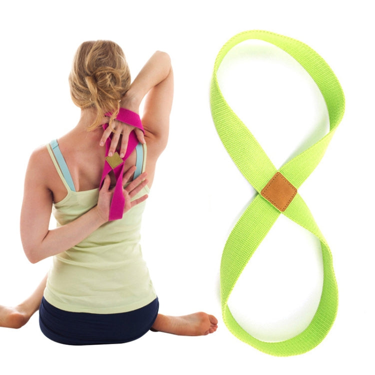2 PCS Yoga Stretch Belt Cotton Thick Mobius Strip — Green