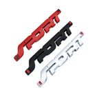 6 PCS Metal 3D Stereo Car Sticker Modified Sport Tail Sticker Body Sticker