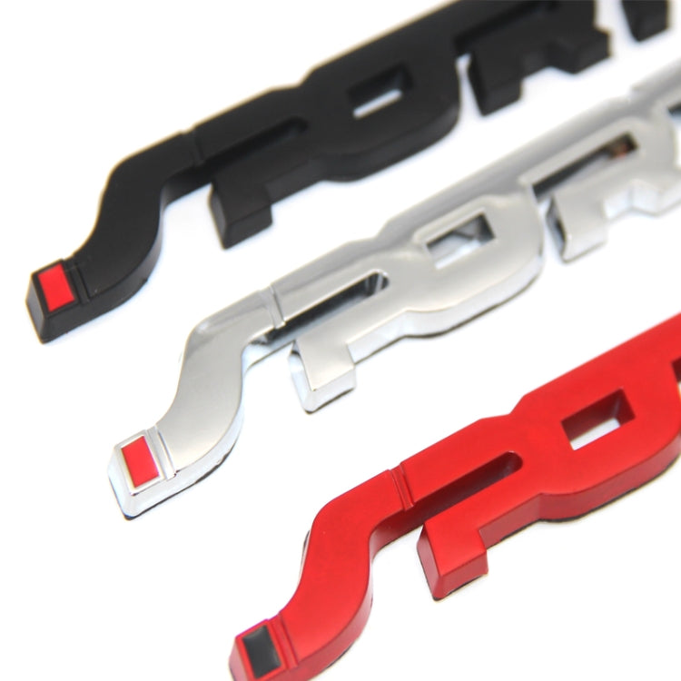 6 PCS Metal 3D Stereo Car Sticker Modified Sport Tail Sticker Body Sticker