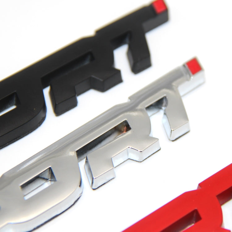 6 PCS Metal 3D Stereo Car Sticker Modified Sport Tail Sticker Body Sticker