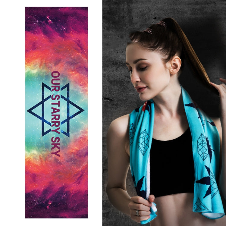 Fitness Cold Towel Outdoor Sports Cooling Quick-Drying Towel, Size: 100 x 30cm, Quick-Drying Towel, Size: 100 x 30cm , Quick-Drying Towel, Size: 100 x 30cm , Quick-Drying Towel, Size: 100 x 30cm                                       ... — Quick-Drying Towel, Size: 100 x 30cm(Sky)