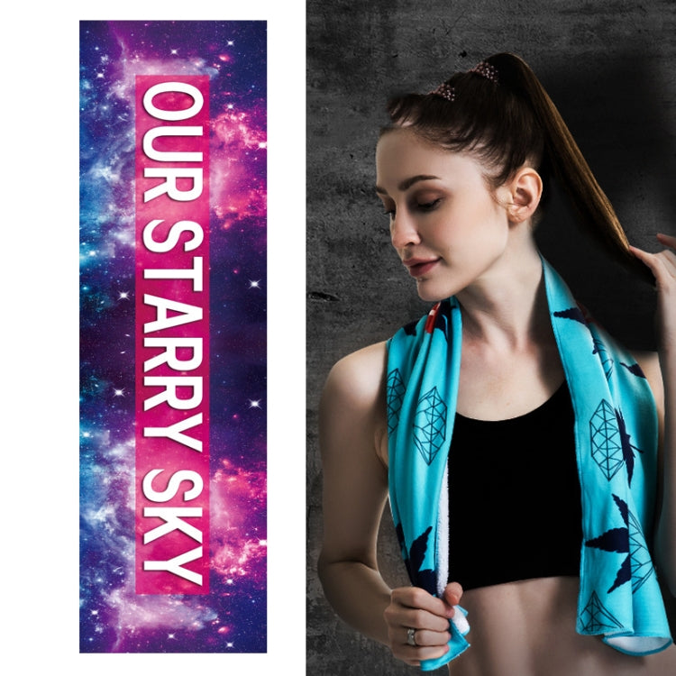 Fitness Cold Towel Outdoor Sports Cooling Quick-Drying Towel, Size: 100 x 30cm, Quick-Drying Towel, Size: 100 x 30cm , Quick-Drying Towel, Size: 100 x 30cm , Quick-Drying Towel, Size: 100 x 30cm                                       ... — Quick-Drying Towel, Size: 100 x 30cm(Starry)