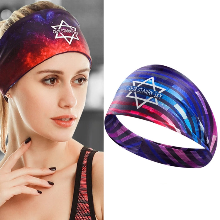 Sports Fitness Antiperspirant Headband Sweat-Absorbent Headband Sweatband — Neon