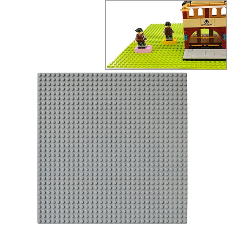 32*32 Small Particle DIY Building Block Bottom Plate 25.5*25.5 cm Building Block Wall Accessories Toys for Children — White