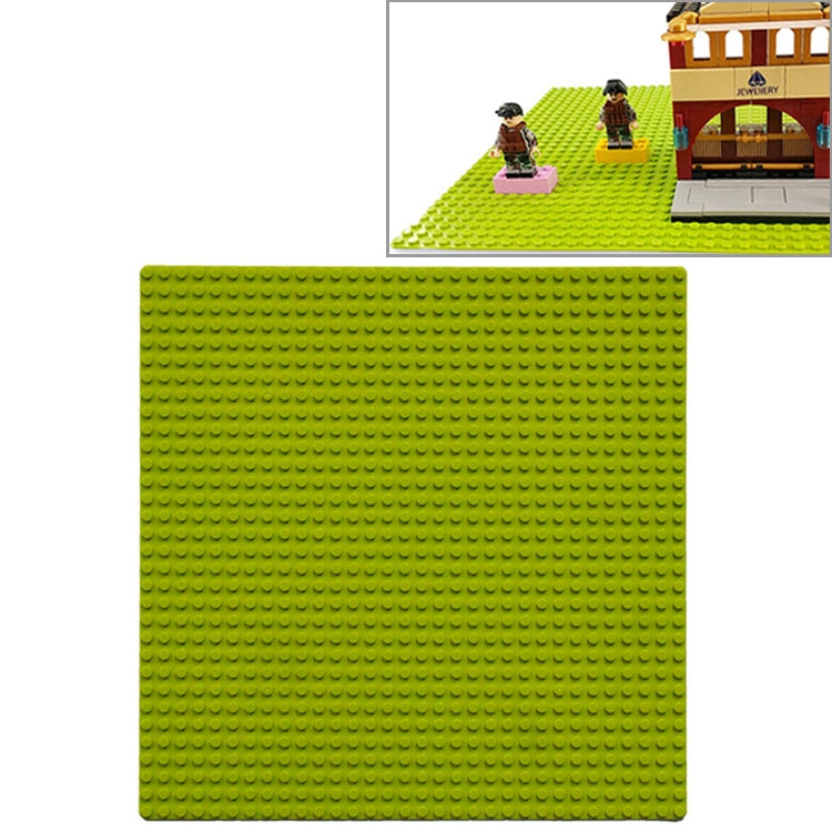 32*32 Small Particle DIY Building Block Bottom Plate 25.5*25.5 cm Building Block Wall Accessories Toys for Children — Orange