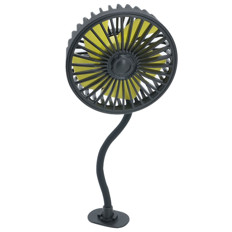 F408 Car Silicone Hose Fan Multi-Angle Adjustment USB Fan