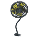 F408 Car Silicone Hose Fan Multi-Angle Adjustment USB Fan