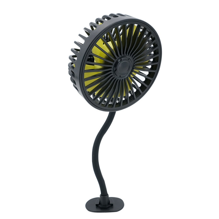 F408 Car Silicone Hose Fan Multi-Angle Adjustment USB Fan