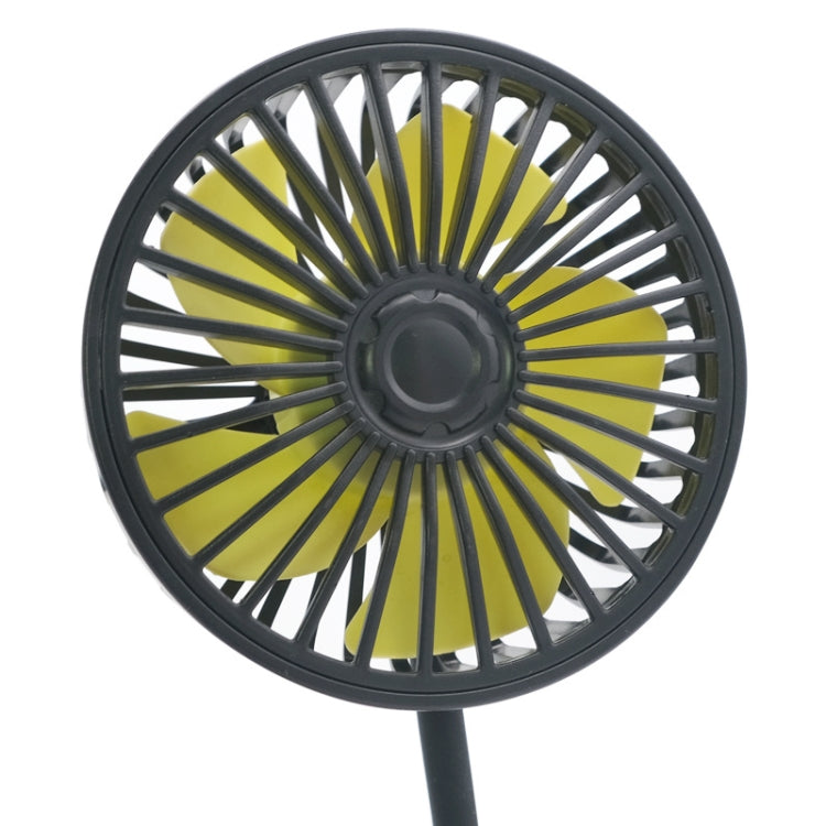 F408 Car Silicone Hose Fan Multi-Angle Adjustment USB Fan
