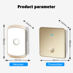 CACAZI FA50 1 For 1 Push-button Self-generating Wireless Doorbell — view 11