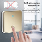 CACAZI FA50 1 For 1 Push-button Self-generating Wireless Doorbell — view 12