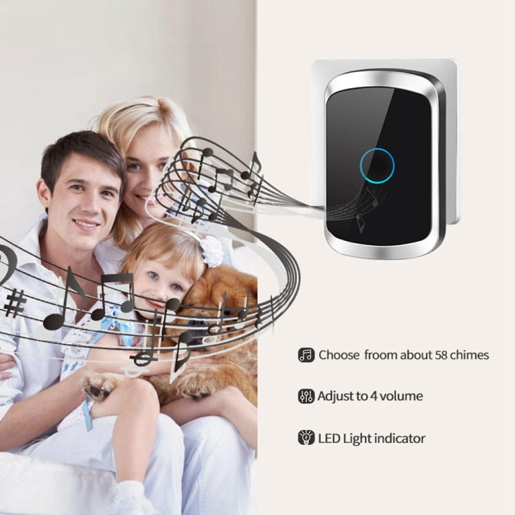 CACAZI A50 1 For 1 Wireless Music Doorbell without Battery — view 10