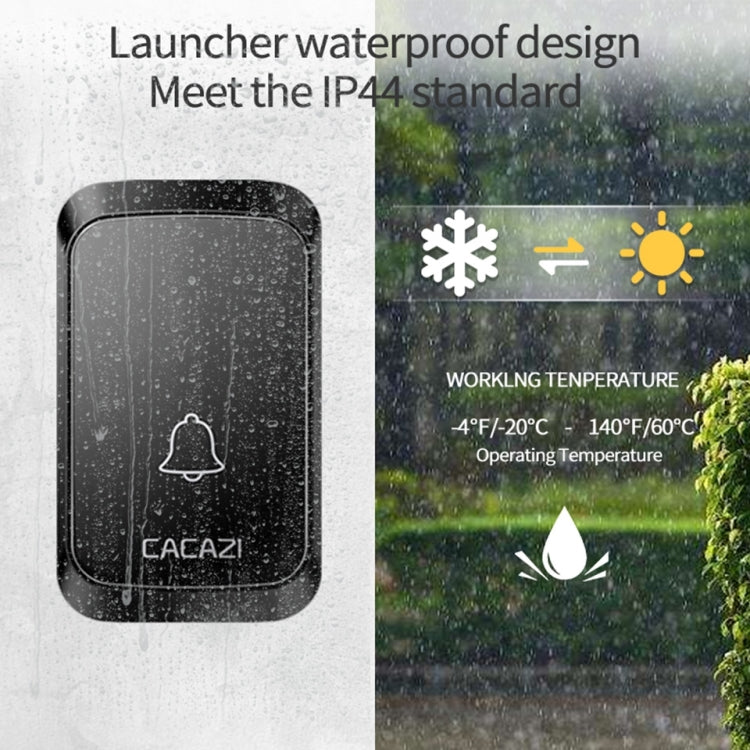 CACAZI A50 1 For 1 Wireless Music Doorbell without Battery — view 11