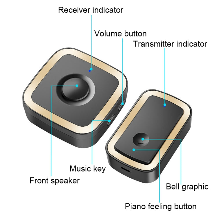 CACAZI A58 Smart Wireless Doorbell without Battery — view 16