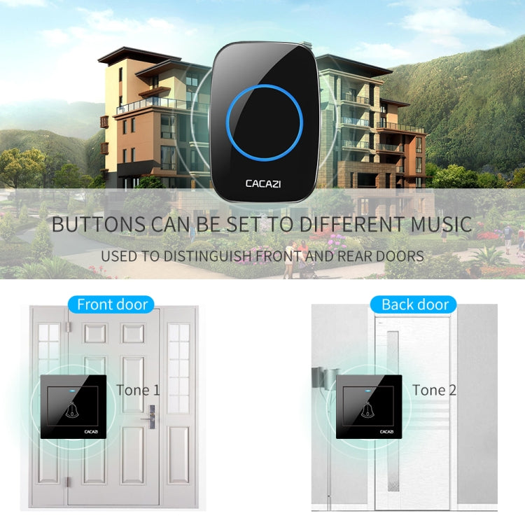 CACAZI H10 1 For 1 Wireless Smart Doorbell without Battery — view 12