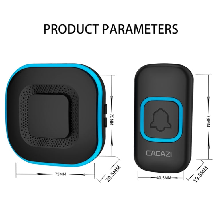 CACAZI V028F Wireless Music Doorbell without Battery — view 8