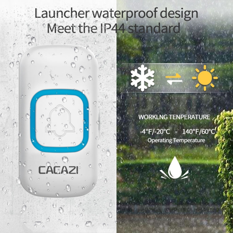 CACAZI V028F Wireless Music Doorbell without Battery — view 12