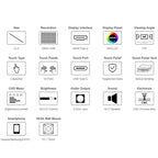 Waveshare 13.3 Inch 2K 2560×1440 HDMI/Type-C Display Interface AMOLED Touch Display — view 8
