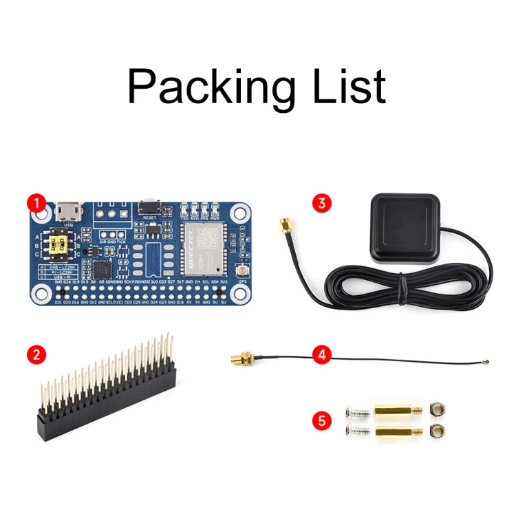 Waveshare For Raspberry Pi LC29H Series Dual-Band L1+L5 Positioning GPS Module