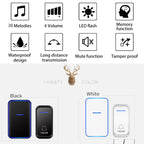 CACAZI Home Smart Digital Wireless Doorbell Remote Electronic Doorbell Elderly Pager — view 7