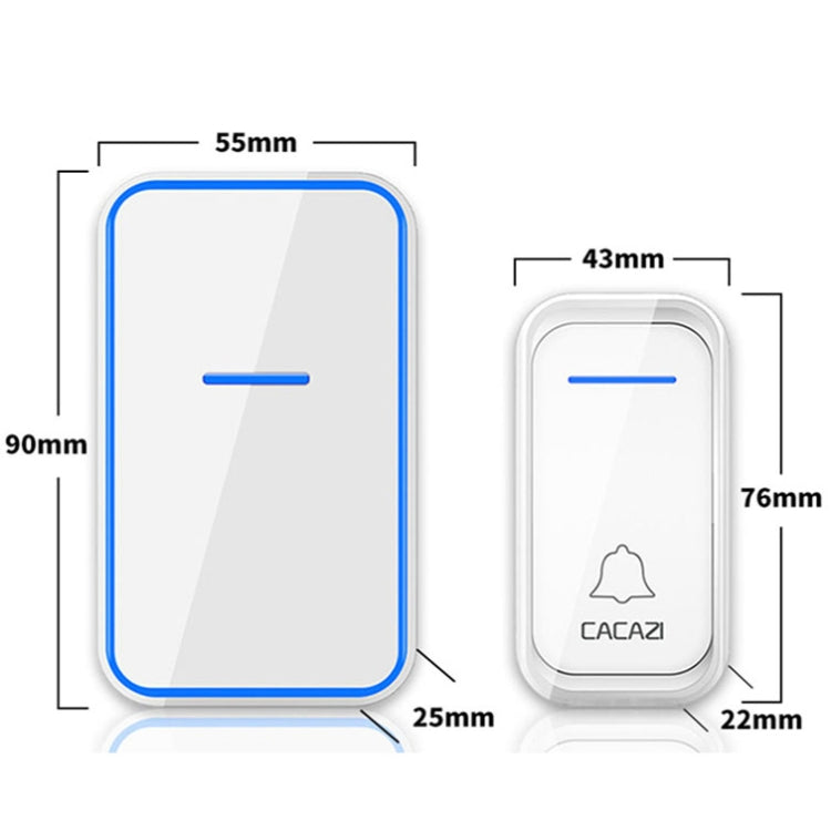 CACAZI Home Smart Digital Wireless Doorbell Remote Electronic Doorbell Elderly Pager — view 8
