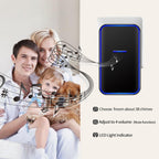 CACAZI Home Smart Digital Wireless Doorbell Remote Electronic Doorbell Elderly Pager — view 13