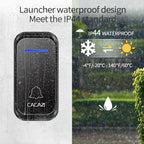 CACAZI Home Smart Digital Wireless Doorbell Remote Electronic Doorbell Elderly Pager — view 15