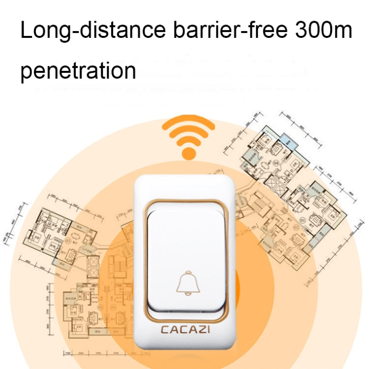 CACAZI Smart Waterproof Music Wireless Doorbell Multifunctional Pager — view 11