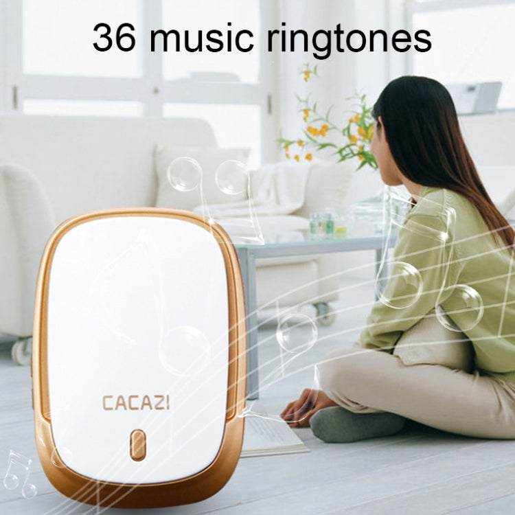 CACAZI Smart Waterproof Music Wireless Doorbell Multifunctional Pager — view 13