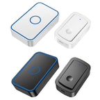 CACAZI A19 1 For 1 Wireless Music Doorbell without Battery — 1 For 1 UK(Black)