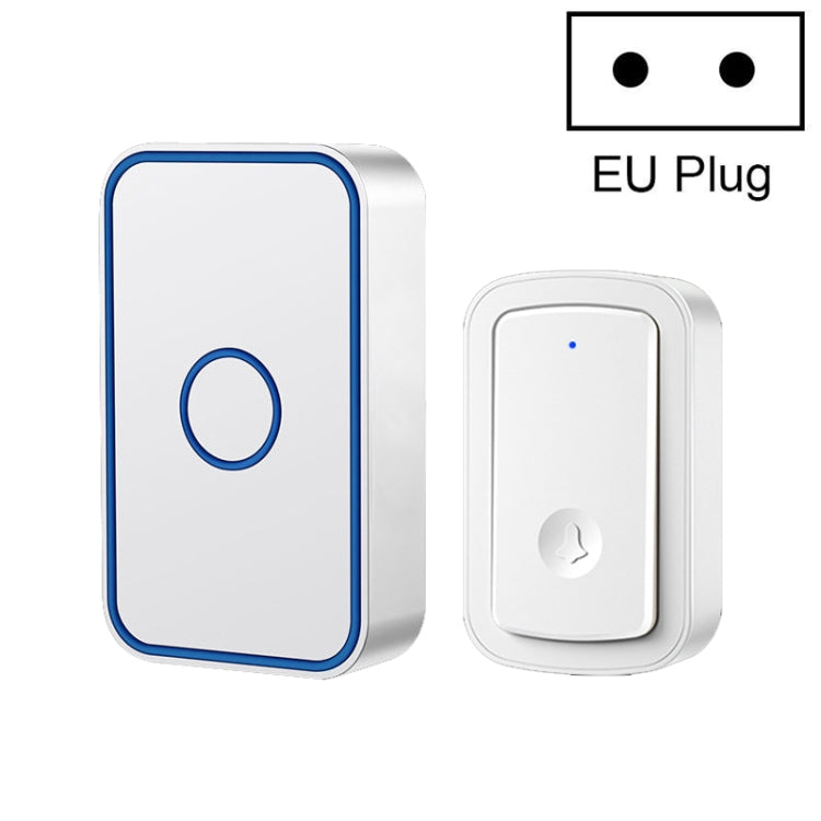 CACAZI A19 1 For 1 Wireless Music Doorbell without Battery — 1 For 1 US(Black)