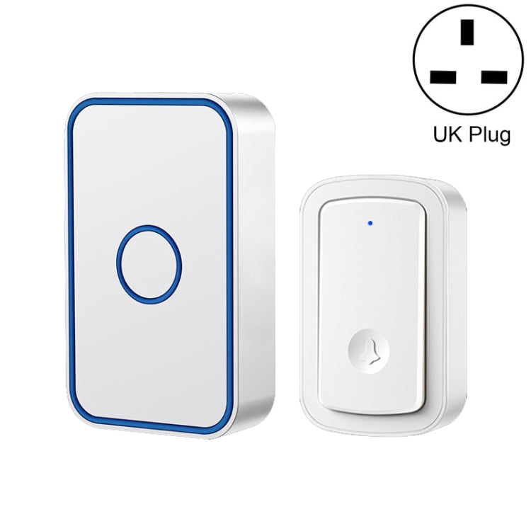 CACAZI A19 1 For 1 Wireless Music Doorbell without Battery — 1 For 1 EU(Black)