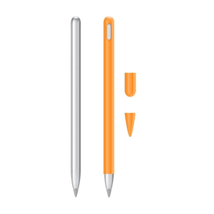 2 Sets 3 In 1 Stylus Silicone Protective Cover + Two-Color Pen Cap Set For Huawei M-Pencil — Midnight Blue
