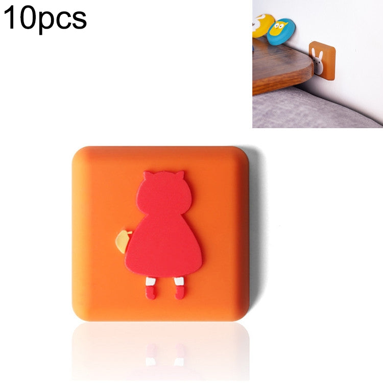 10 PCS Crash Pad for Wall Door Handle Silicone Cushion Pad — Owl