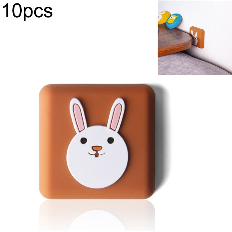 10 PCS Crash Pad for Wall Door Handle Silicone Cushion Pad — Swan