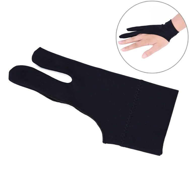 2 Finger Anti-fouling Drawing Glove for Graphics Drawing Tablet, Both for Right and Left Hand