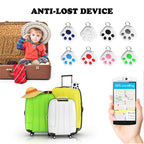 2 PCS HYC-09 Dog Paw Bluetooth Anti-Lost Device Pet Tracking Locator Keychain Smart Search Two-Way Alarm — Black