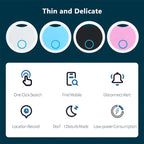 2 PCS S8 Round Bluetooth Anti-Lost Device Key Luggage Tracking Device Two-Way Alarm — view 8