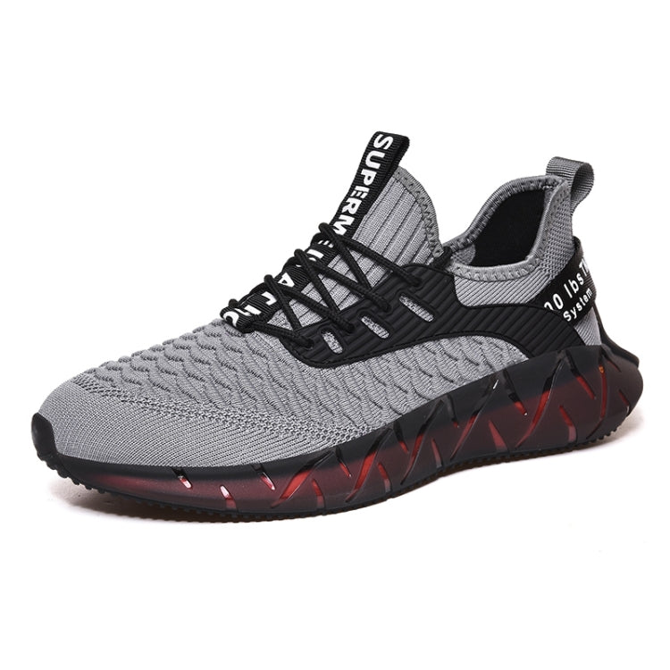 Men Lightweight Breathable Mesh Sneakers Flying Woven Casual Running Shoes — view 34