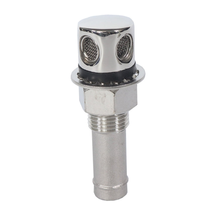 Straight 316 Stainless Steel Boat Cabin Oiling Fueling Oil Port Vent Accessories, Fuel Breather Vent