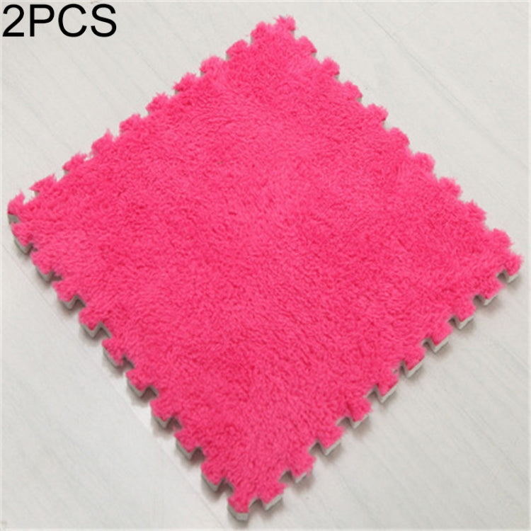 2 PCS Living Room Bedroom Children Kids Soft Carpet Magic Patchwork Jigsaw Splice Heads Climbing Baby Mat 30x30cm