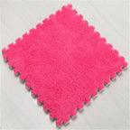 2 PCS Living Room Bedroom Children Kids Soft Carpet Magic Patchwork Jigsaw Splice Heads Climbing Baby Mat 30x30cm