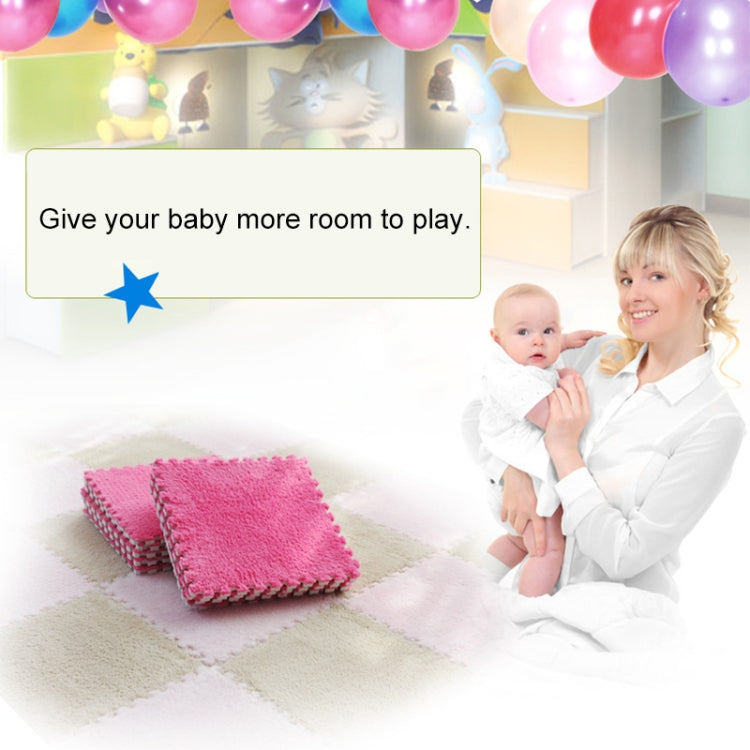 2 PCS Living Room Bedroom Children Kids Soft Carpet Magic Patchwork Jigsaw Splice Heads Climbing Baby Mat 30x30cm
