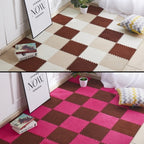 2 PCS Living Room Bedroom Children Kids Soft Carpet Magic Patchwork Jigsaw Splice Heads Climbing Baby Mat 30x30cm