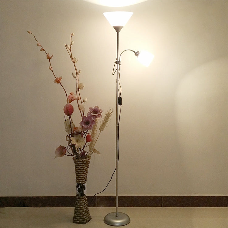 Double Head LED Eye Protection Mother and Son Floor Lamp Living Room Bedroom Bedside Vertical Table Lamp CN Plug — view 13