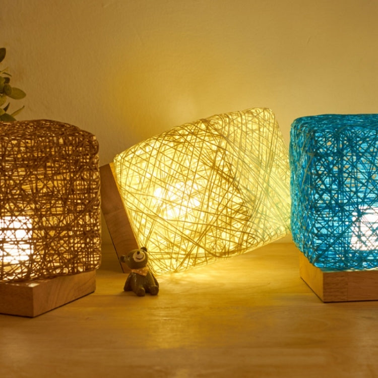USB Square Sepak Takraw Table Lamp Bedroom Bedside Decorative Light, Spec: — view 9