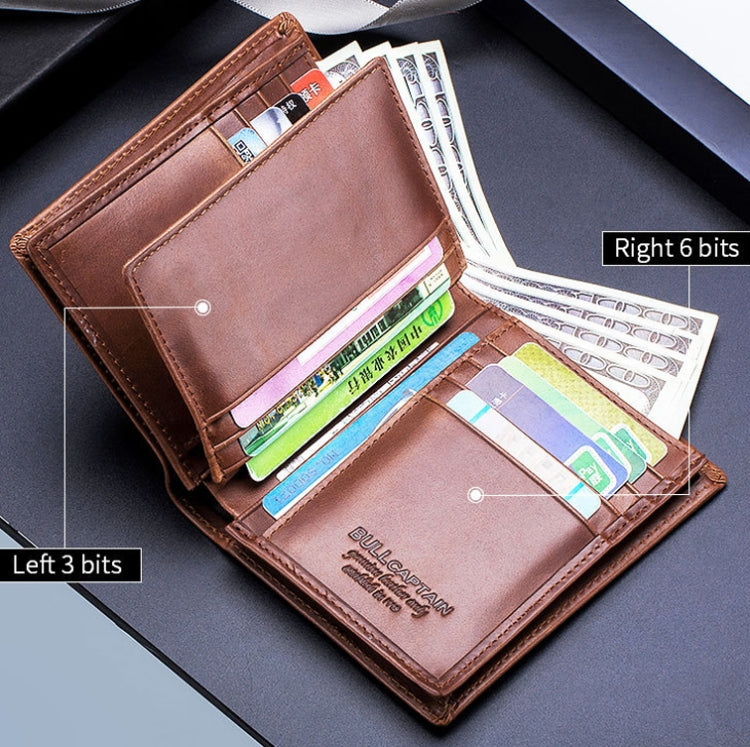 BUFF CAPTAIN 027 Men Short Anti-Theft Wallet Leather Multi-Card Thicken Wallet — view 7